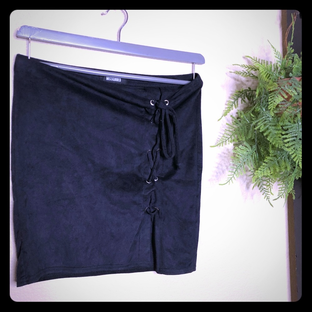 Missguided Faux Suede Skirt